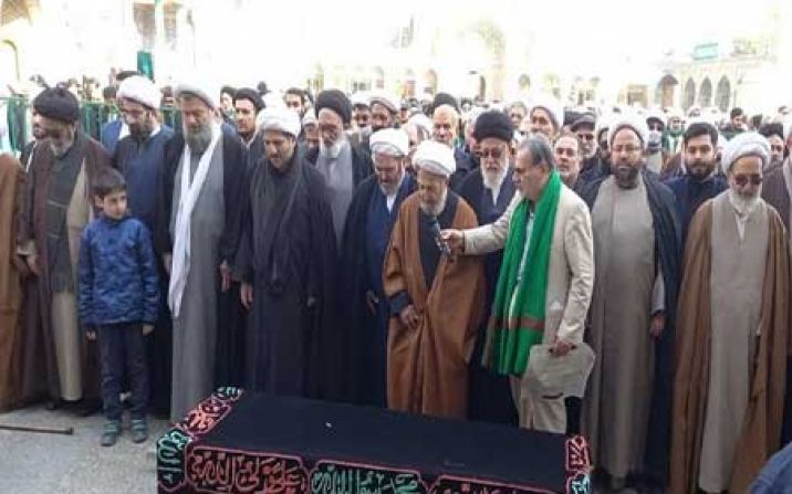 پیکر همسر آیتالله سبحانی در قم تشییع شد پیکر همسر آیتالله سبحانی در قم تشییع شد